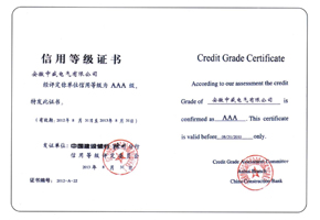 信用等级证书
