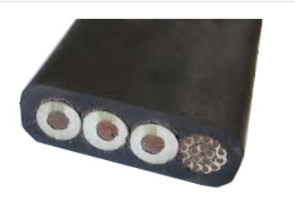 高压扁电缆YJGCFPB-10KV 3×35+3×16/3+(10*2.5+12FO)带光纤