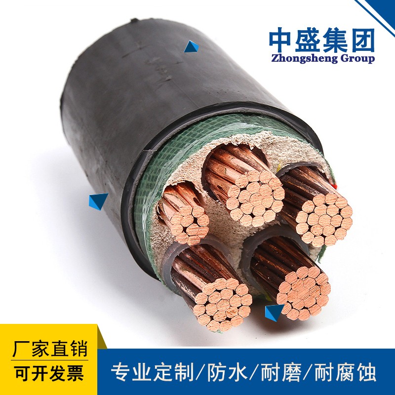 中盛防鼠蚁防鼠防蚁电缆FSY-YJV22 4*70+1*35