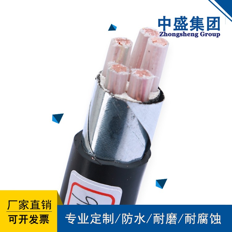 中盛防鼠蚁防鼠防蚁电缆FSY-YJV22 4*10