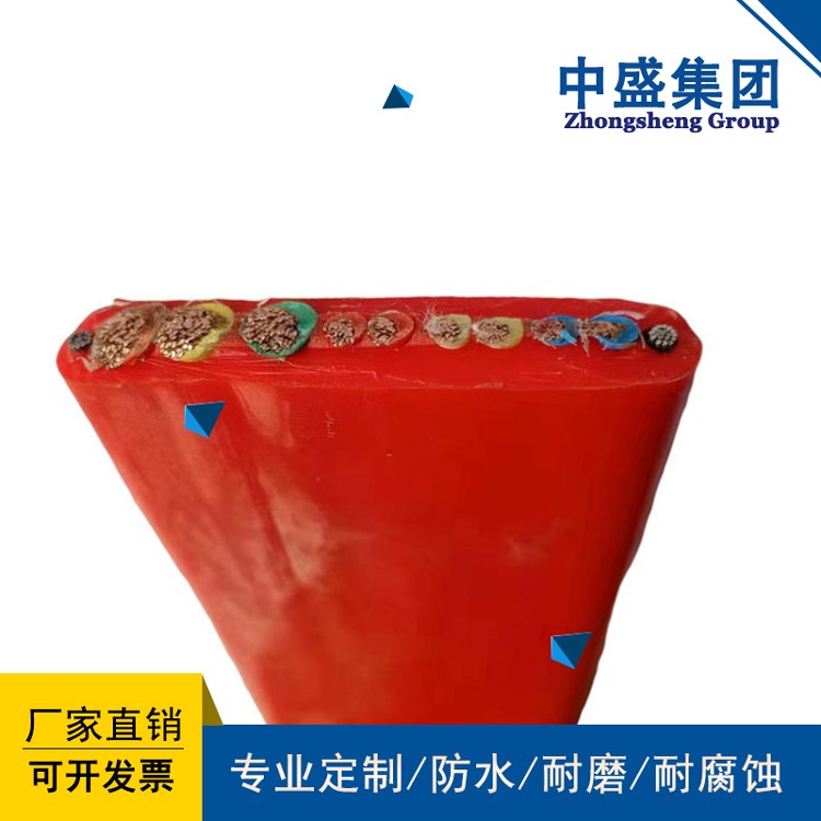 安徽天长市中盛阻燃硅橡胶扁电缆ZR-YGGB 14*2.5