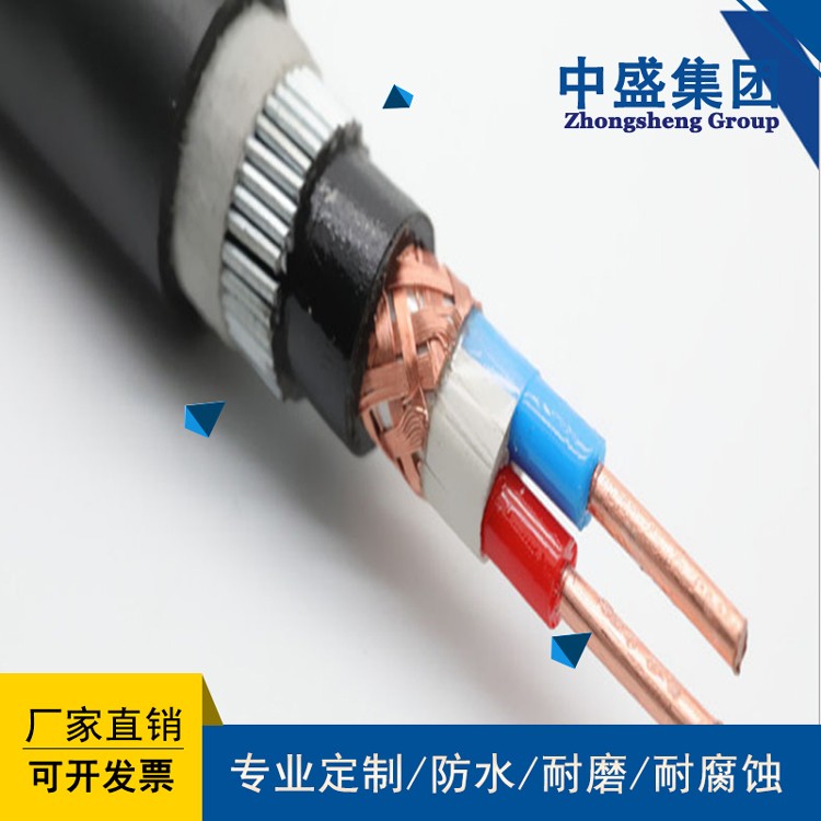中盛电缆阻燃铠装计算机软电缆ZRA-DJYVRP32 1*2*2.5