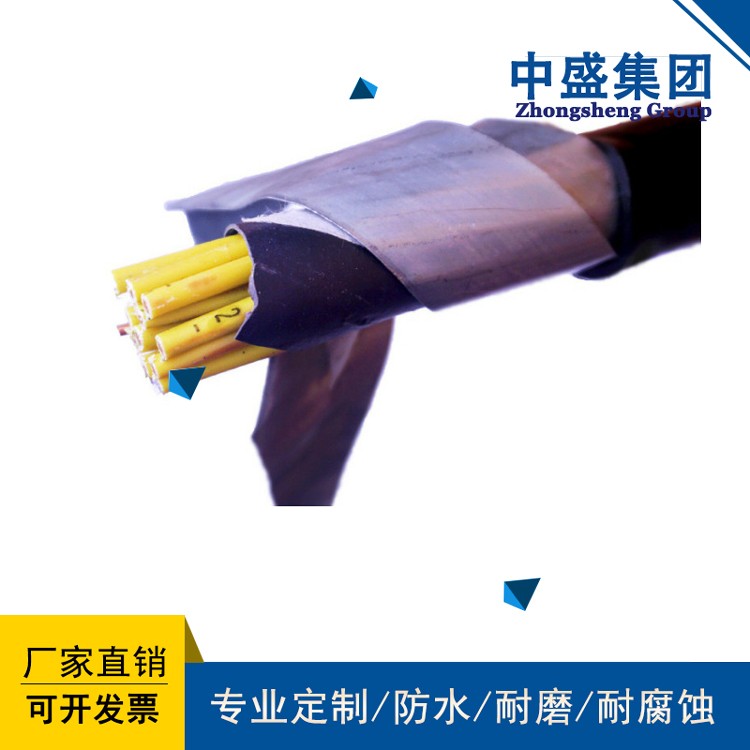 中盛铠装铜带屏蔽阻燃控制电缆ZRC-KVVP2-22 4*1.5