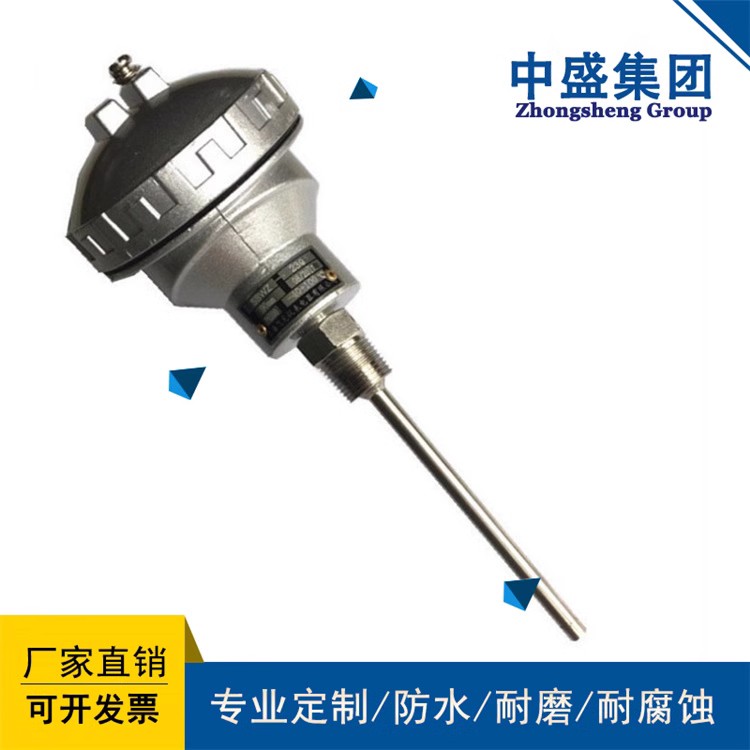 安徽天长市中盛温度传感器 K型热电偶WRN-230插入长度1200mm