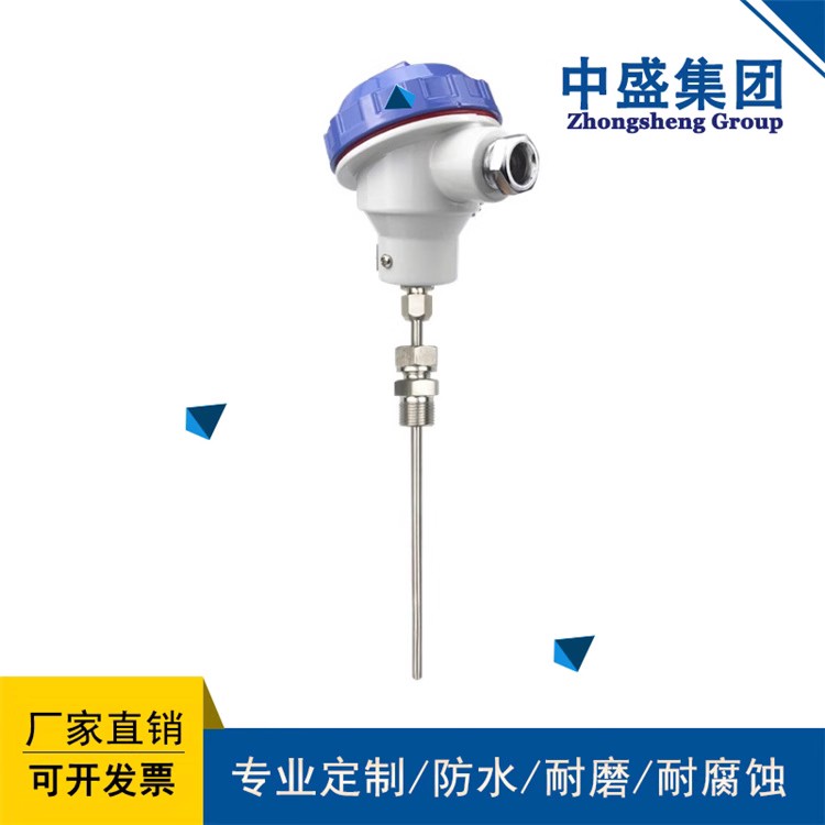 安徽天长市中盛温度传感器 K型热电偶WRN-130长度900mm