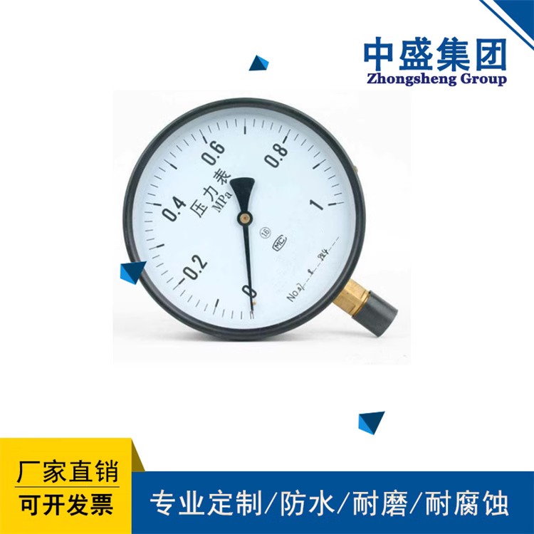 膜盒压力表 YE-100 0~5KPa SUS304 M20*1.5