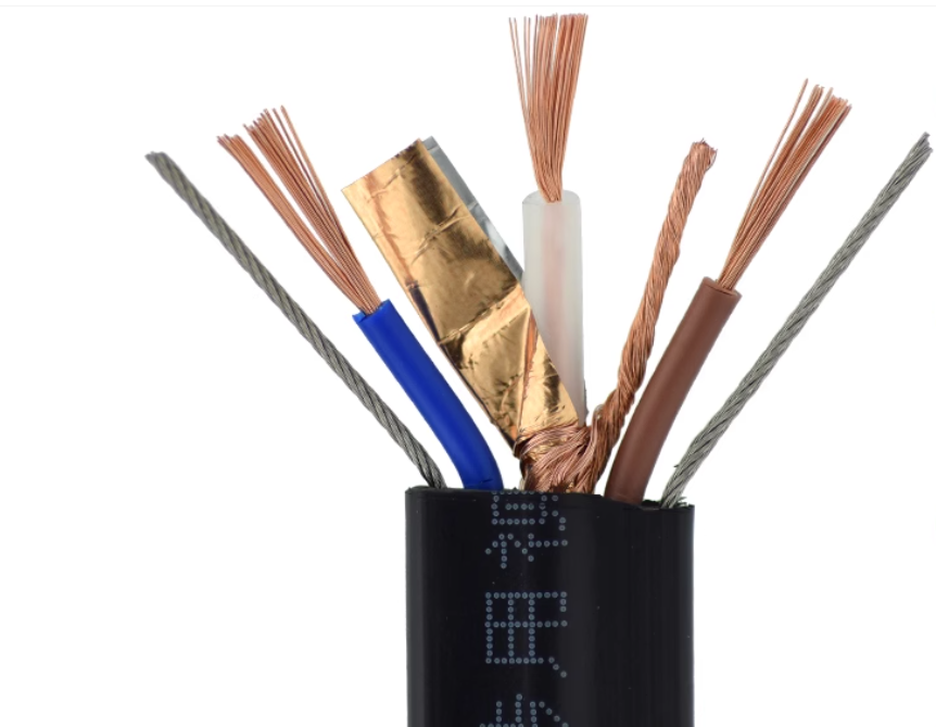双钢丝75-5-2电梯视频线监控视频专用电缆