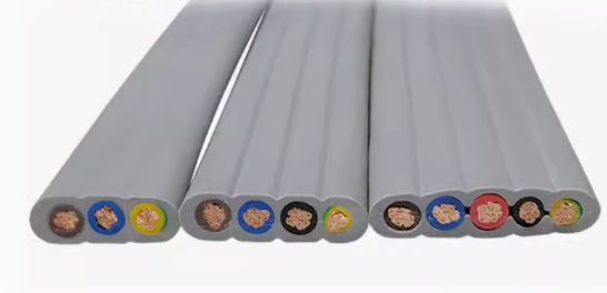 电梯监控线带软刚丝 CAT5E/6A超五六类网线扁平随行电缆