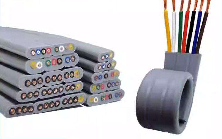 电梯电缆TVVBG42×0.75＋(2×2P)*0.75＋1×2带钢丝电梯视频监控电缆