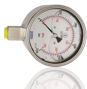 中盛仪表不锈钢压力表Y-250B M20*1.5 0~1.6MPA