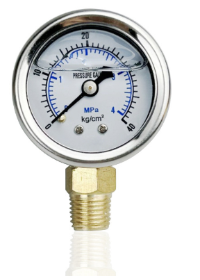 中盛不锈钢耐震压力表YN-100 -0.1~2.4Mpa M20*1.5径向