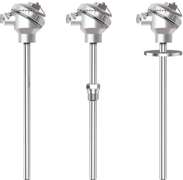 WRN2-630双支固定螺纹锥形保护管热电偶