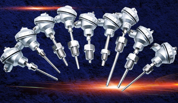 WRC2-630G双支固定螺纹锥形保护管装配式热电偶