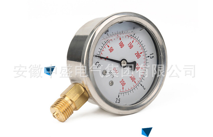 不锈钢耐震压力表YN-100 0~1.0Mpa M20*1.5径向
