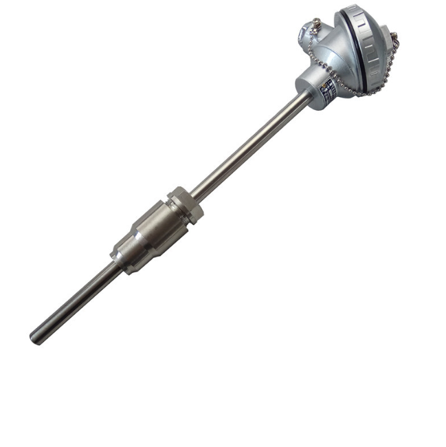 WRE2-73A直形管接头式热电偶E型双支